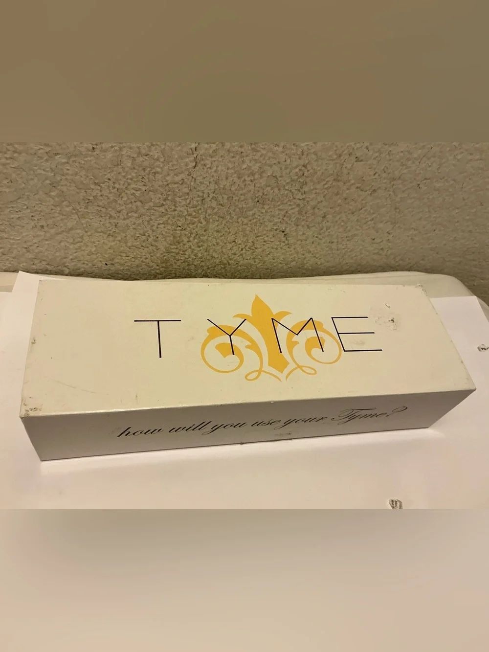 TYME hair straightener White and Yellow Hair Accessory Box